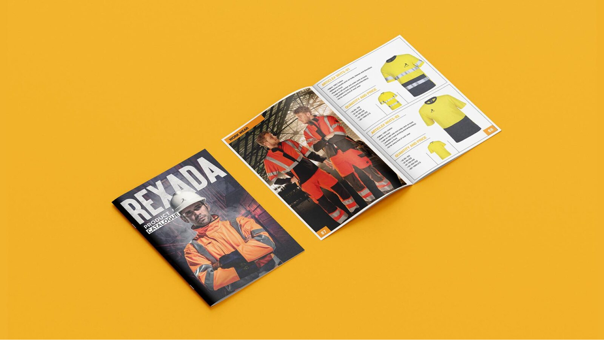 Rexada Project, Landing page & Print Catalog